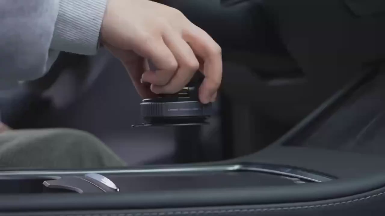Magnetic Car Phone Mount, Strong Suction, 360° Rotation, iPhone, Android